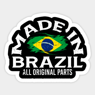 Born in Brazil Sticker